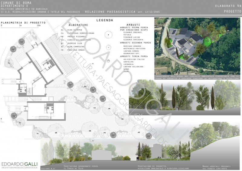 Relazione paesaggistica relativa a progetto edilizio in Via Veientana - Roma